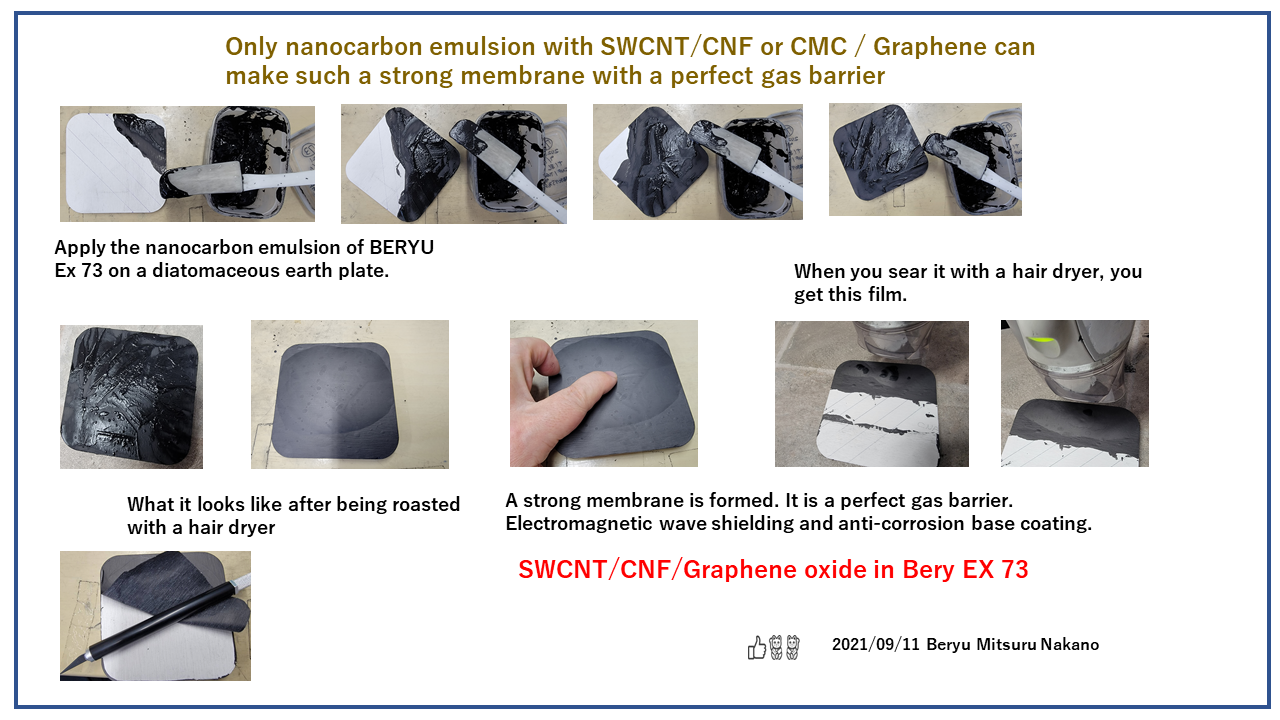 Nanocarbon emulsion BERYU EX73